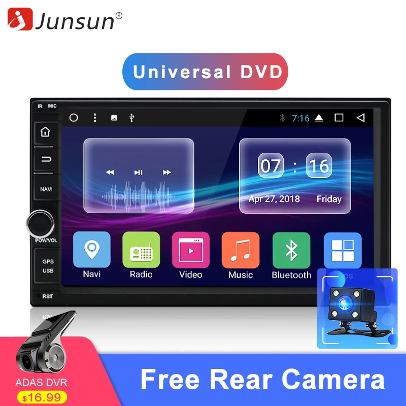 Junsun 2 din Android Car Multimedia Radio Player Universale Intelligent