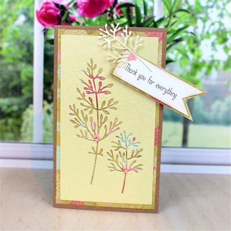 

Naifumodo Leaves Dies Metal Cutting Dies for DIY Scrapbooking Bud Die Cut Embossing Card Making Album Paper Craft Dies New 2019