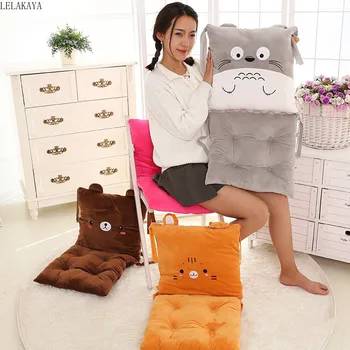 

Plush Pillow Cartoon Animals Bear Totoro Cat Creative Back Cushion Soft Stuffed Winter Warm Comfortable Sofa Decoration Doll New