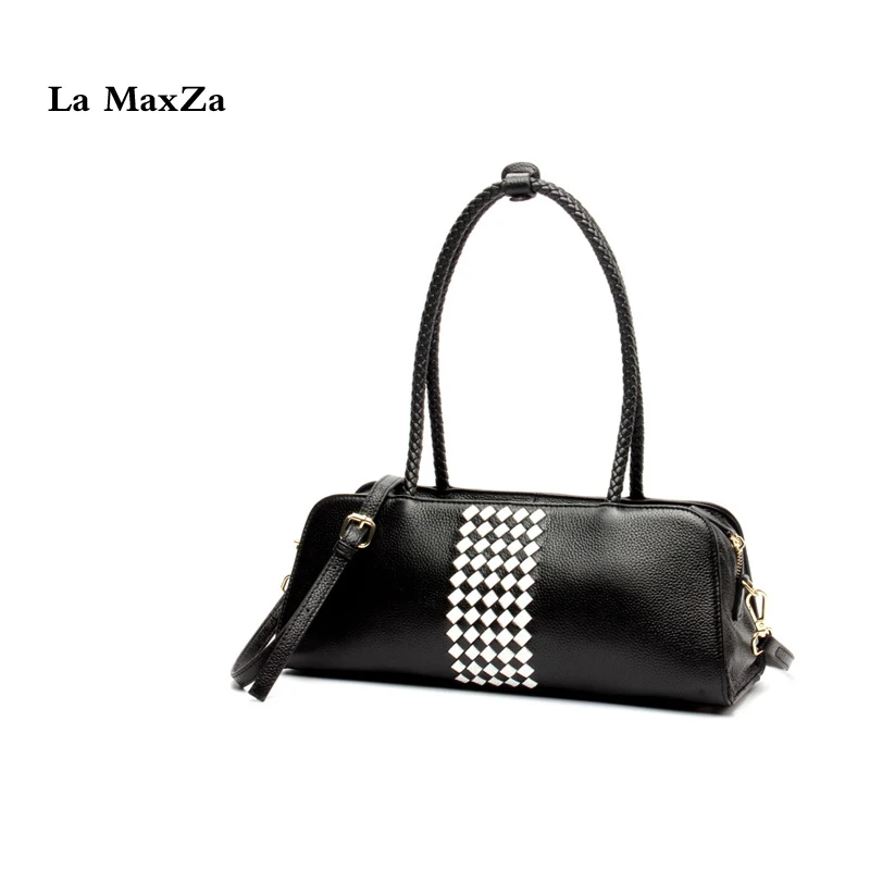 

La MaxZa Fashion Cow Leather Designer Handbag For Women Brand Top-handle Tote Shoulder Bag Genuine Leather Handbags For Women