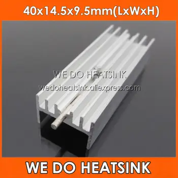 

WE DO HEATSINK 20pcs Heatsinks 40*14.5*9.5 mm TO-220/TO220 Aluminium Heatsink Radiation With M3 Screw Hole And Needle