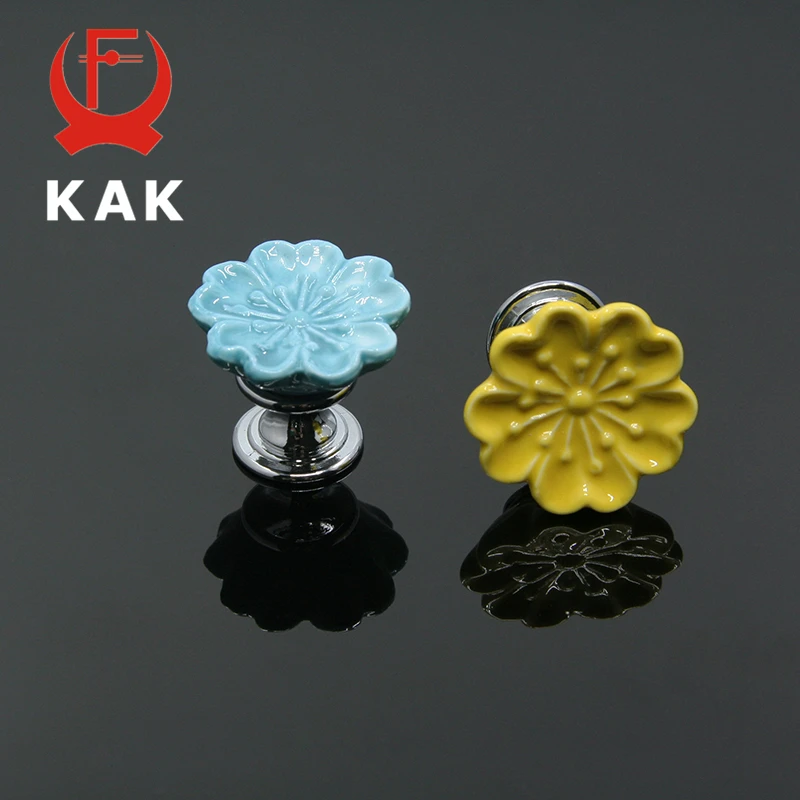 Керамические ручки KAK Orchid для ящика дверей кухонного шкафа детской комнаты с
