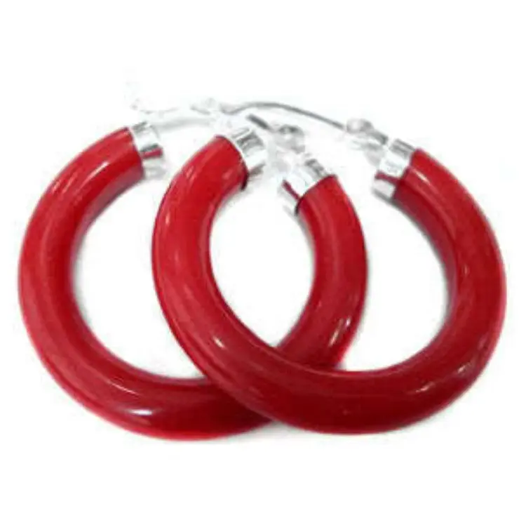 BEAUTIFUL! New Arrived Design Unusual Red Sea Coral Earring cz Hook Wholesale earrings 1 pair hooknoble lady's | Украшения и