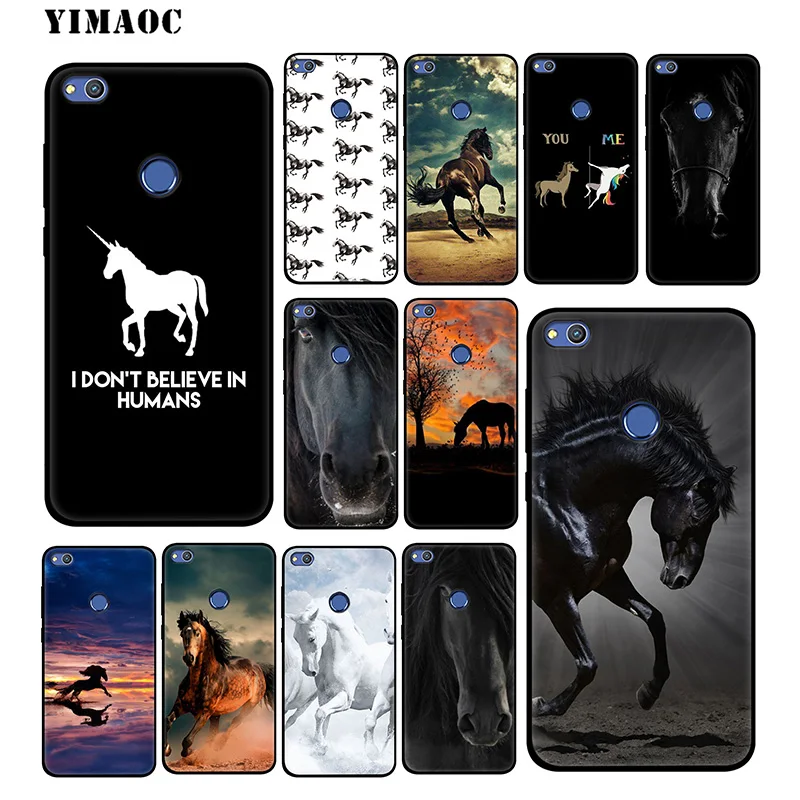 YIMAOC лошадь арт мягкий чехол для huawei Honor вид 20 10 8X8 8C 6A 7A 7X 7C Lite рro Y9 Y7 Y6 Prime 2018 2017 |