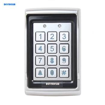 

DIYSECUR Access Controller Metal Case Password ID Card Reader 125KHz RFID Access Control Keypad BC400