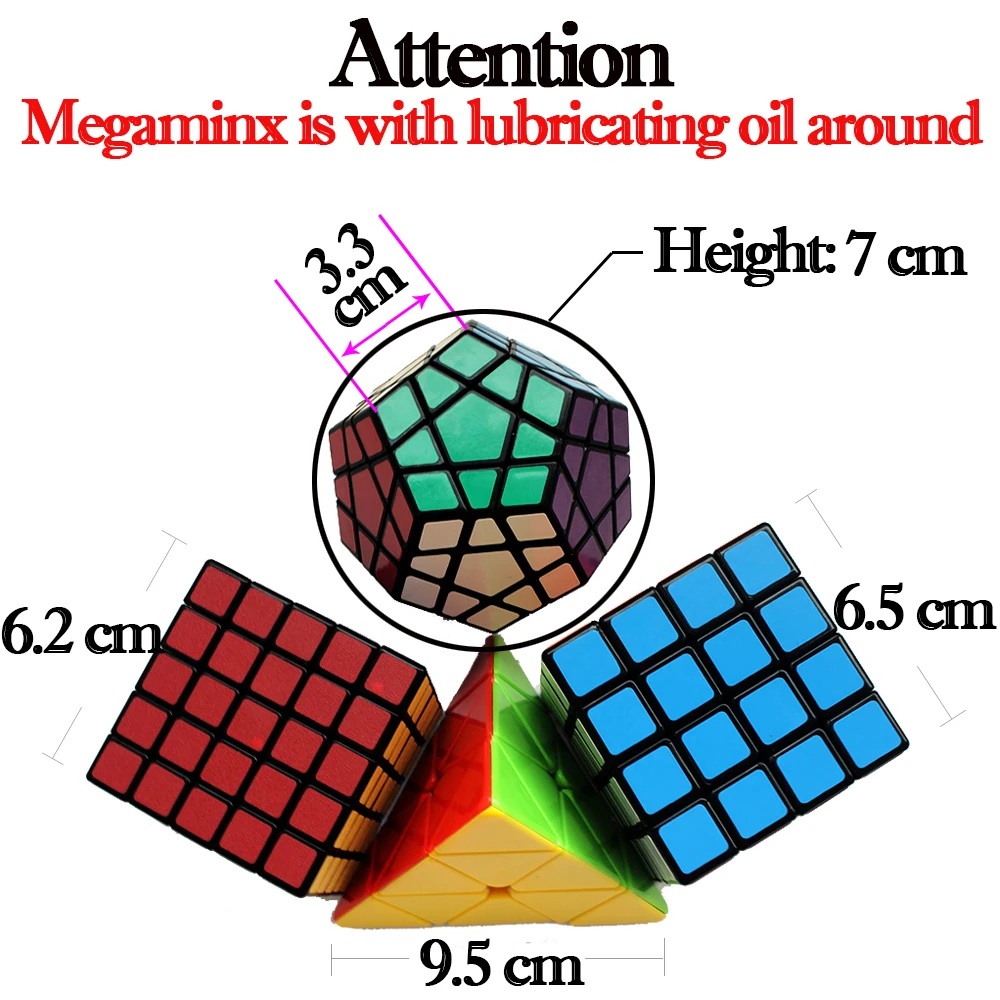 Профессиональный магический куб 3*3*3 3x3x3 Скорость 4x4x4 5x5 QiYi's Cube Megaminx Neo Cube 4*4*4 с лубрикантом 5*5 Cubo Megico