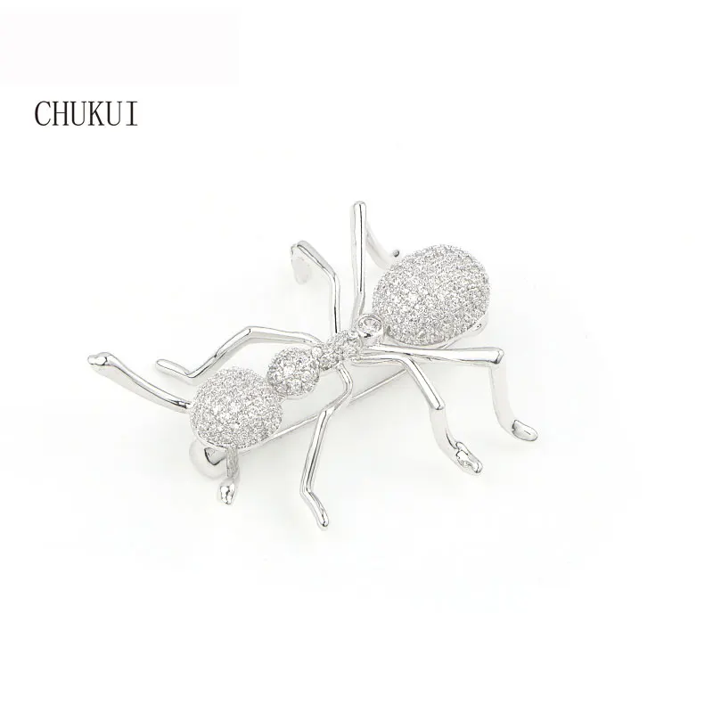 

Coat Sweater Accessories New Year's AAA Zircon Ant Insect Brooch Luxury CZ Women Costume Jewelry Brooches in Bulk