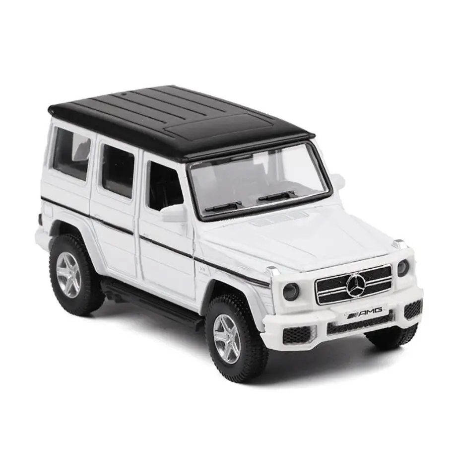 1/36 смешанные цвета Литые и игрушечные транспортные средства G63 AMG Модель автомобиля оттягивающийся внедорожник коллекционные игрушки для мальчиков Детский подарок V020 - Color: White