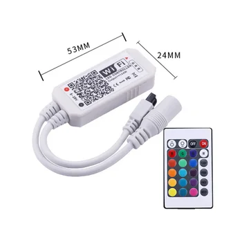 

WiFi Wireless Smart Controller with 24 Keys Remote Control for LED Light Home Bar --M25