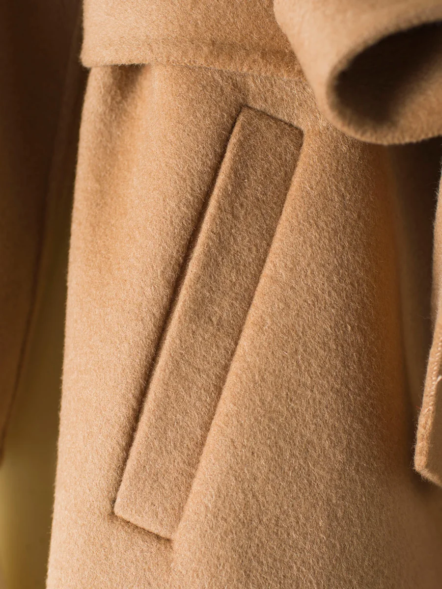 Abrigos mujer invierno для женщин шерстяное пальто длинный тонкий модная куртка с поясом женский Двусторонняя манто femmeLX2559