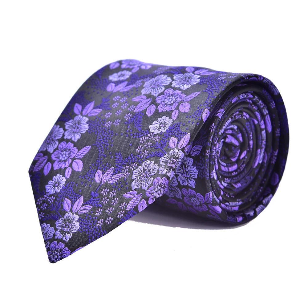 

Fashion Business Necktie Embroidery Flowers Pattern Men's Tie Casual Personality Embroidery Breathable Business Tie Accessory