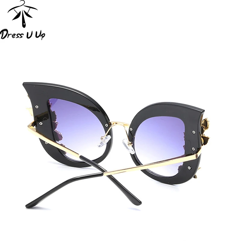 Солнцезащитные очки кошачий глаз со стразами UV400|sun glasses female|brand cat eye sunglassescat sunglasses |