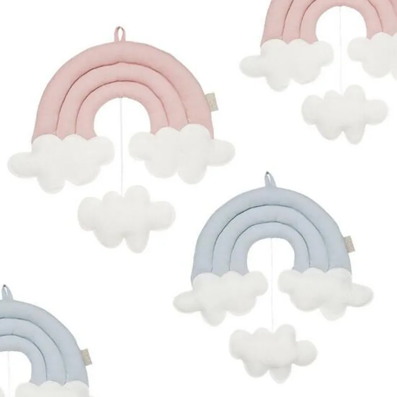 

New Rainbow Cloud Hung Decoration Bed Curtain Accessory Children's Room Hang Decorative Nordic Wall Hang The Photograph Prop