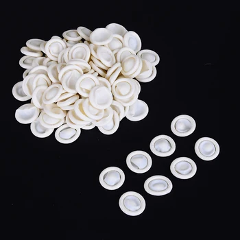 

100Pcs/lot New Disposable Anti Static Rubber Latex Finger Cots Eyebrow Extension Gloves Practical Off Eyelash Extension Tool