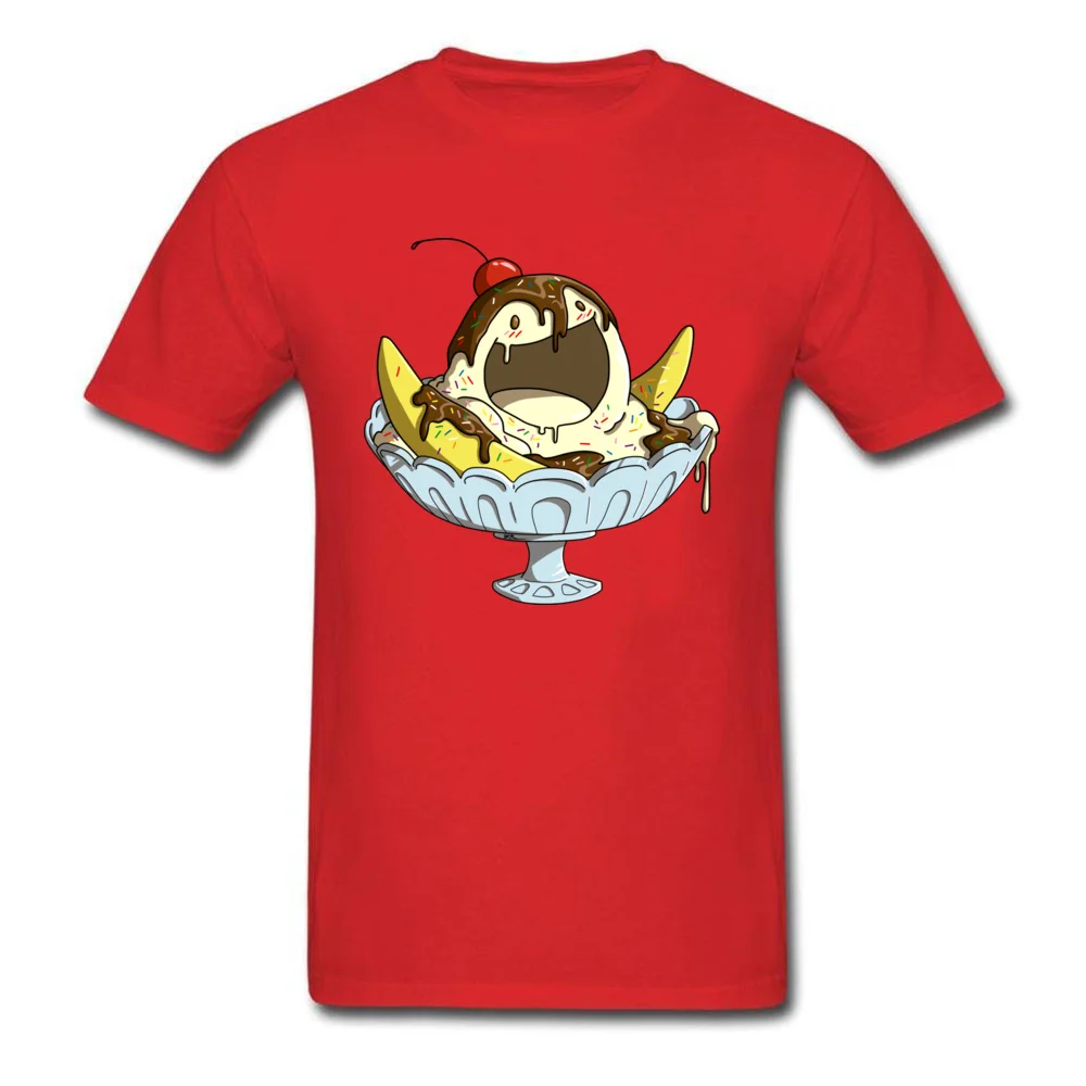 Ice Scream Summer Short Sleeve Tees Summer Autumn Round Neck Cotton Fabric Men Top T-shirts Summer Sweatshirts 2018 Popular Ice Scream red