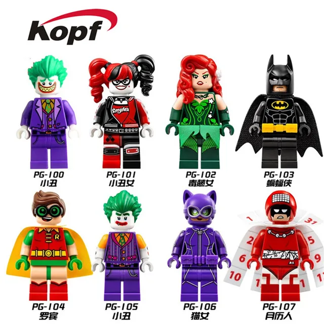 building blocks super heroes joker catwoman poison ivy batman robin building blocks super heroes joker catwoman poison ivy batman robin calendar people harley quinn bricks toys