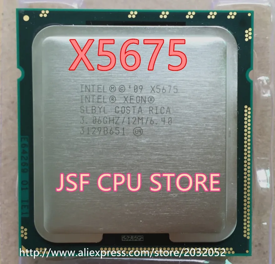 lntel X5675  x5675 CPU Processor Six-Core/3.06Ghz /L3=12M/95W Socket LGA 1366 Desktop CPU (working 100% Free Shipping) cpu gaming