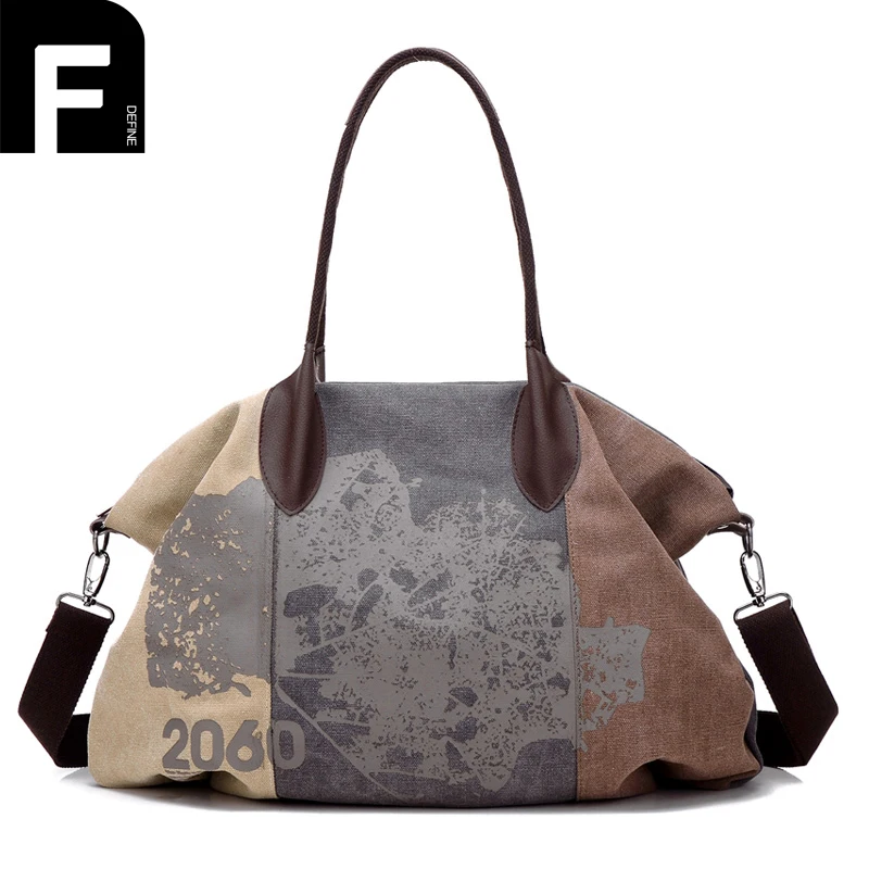 New Arrival Shoulder Totes Women Luggage Bags Durable Canvas Travel