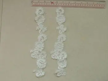 

High Quality Gorgeous Ivory Lace Trim for Bridal Veil and Accessaries Embroidery Flower Cord Lace Ribbon Ivory