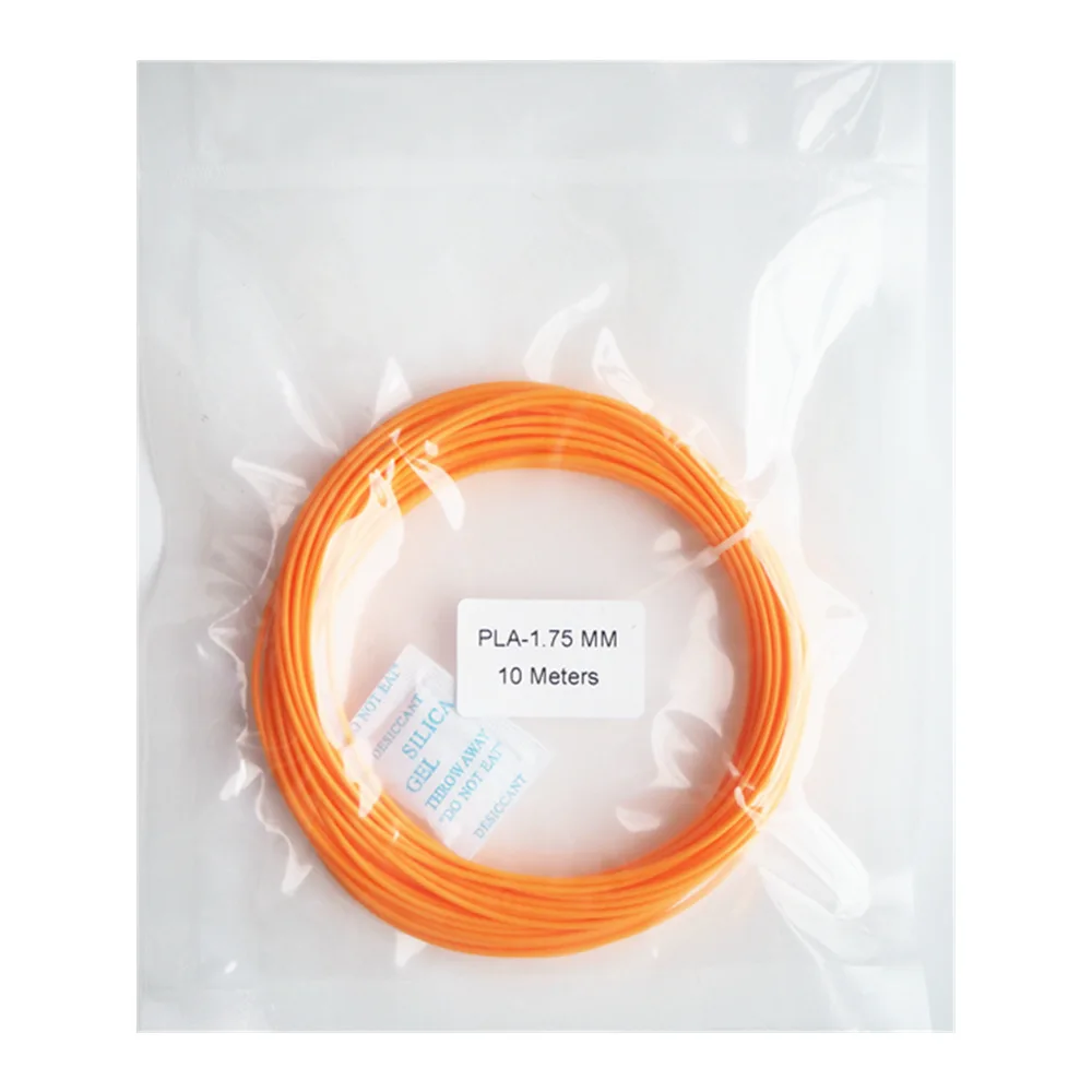 1,75 мм 10 метров 30 г низкая температура PCL нити образец для FDM 3d принтер расходные материалы Ручка материал печатный материал - Цвет: Orange
