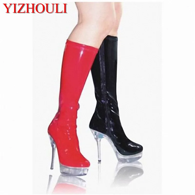 high heel waterproof boots