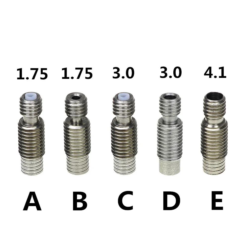 3d принтер аксессуары для E3D V6 Горячий Конец всех металлических труб из нержавеющей стали, подающая трубка 1,75 мм/3 мм