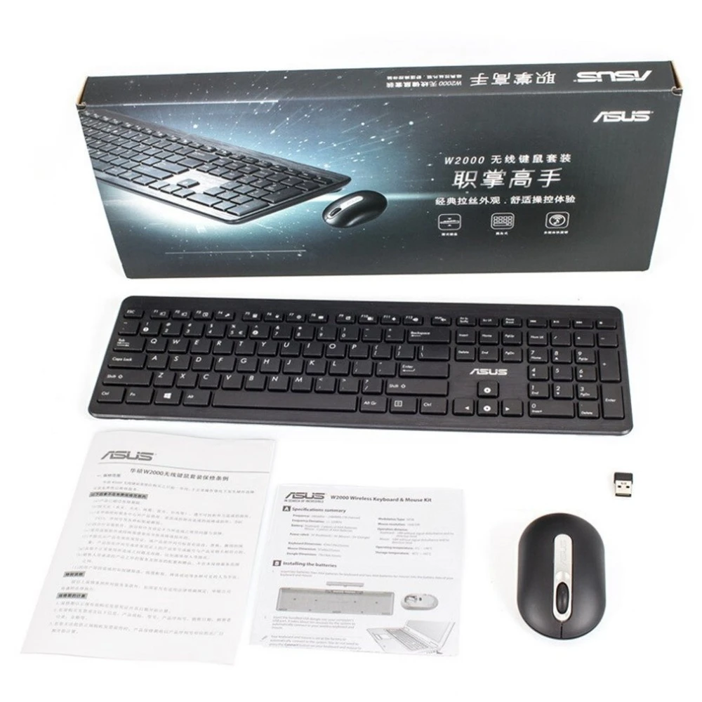 Asus W00 Chiclet Wireless Keyboard And Mouse Set Keyboard Mouse Combos Aliexpress