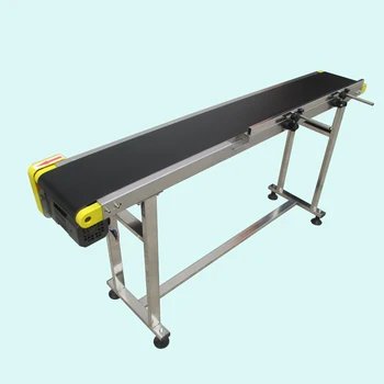 

Small belt conveyor band carrier PVC line sorting conveyor for bottles/ food customized moving belt, rotating table 1 pc