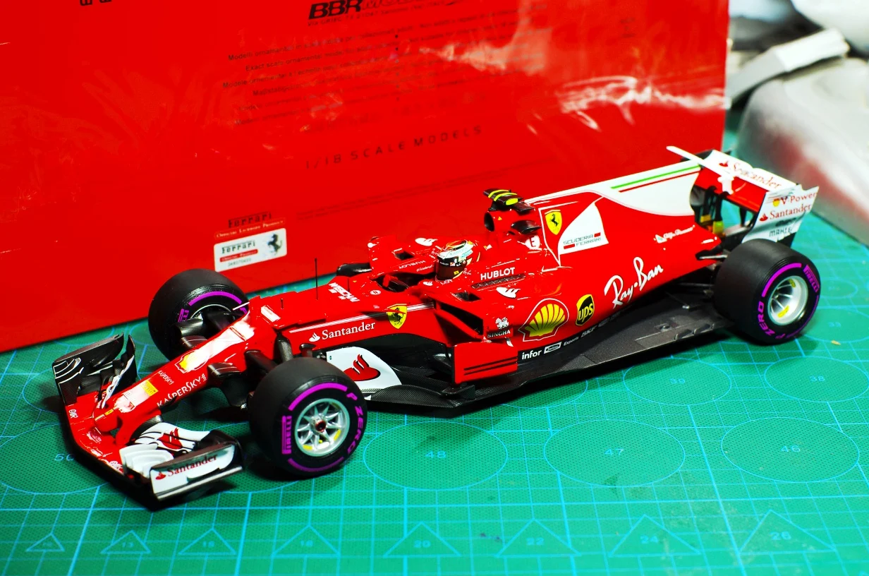 Коллекционная металлическая модель BBR 1/18 для Ferrari SF70-H 2017 австралийская станция KIMI