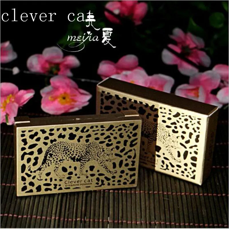 

clever cat Eye Brow Powder Liner Shadow Makeup Set Tint Eyebrow Wax Paint Palette eyebrow Enhancer + Brush Make Up Cosmetic Kit