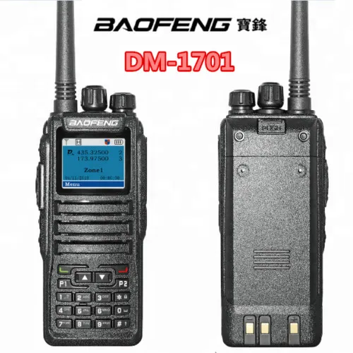 Двухдиапазонная рация Baofeng DM1701 аналоговая I & II DMR 136 174 МГц 400 470 МГц|Рации| |
