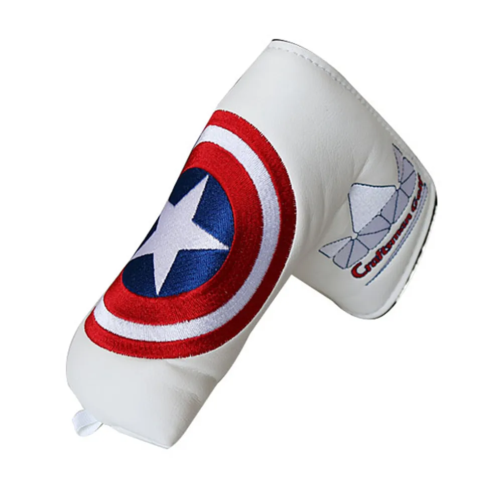 CRAFTSMAN GOLF Captain America Shield Blade Putter Headcovers (3)