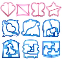 Кухонный инструмент развивающая головоломка Сэндвич Плесень Резак медведь Дельфин автомобиль собака форма выпечки для пирога, хлеба, тостов пресс формы форма для вырезания сандвичей