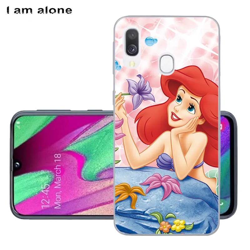 أنا وحدها الهاتف اغلفة السامسونج غالاكسي A40 2019 SM-A405 5.9 بوصة لينة TPU أكياس المحمول الهاتف المحمول الأزياء شحن مجاني