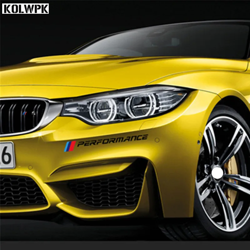 2PC Car Front Sticker Front Bumper Sticker And Decals For bmw e90 e46