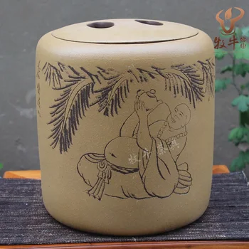 

The direct origin of Yixing Yixing tea wholesale high hand carved pattern store tank mixed batch