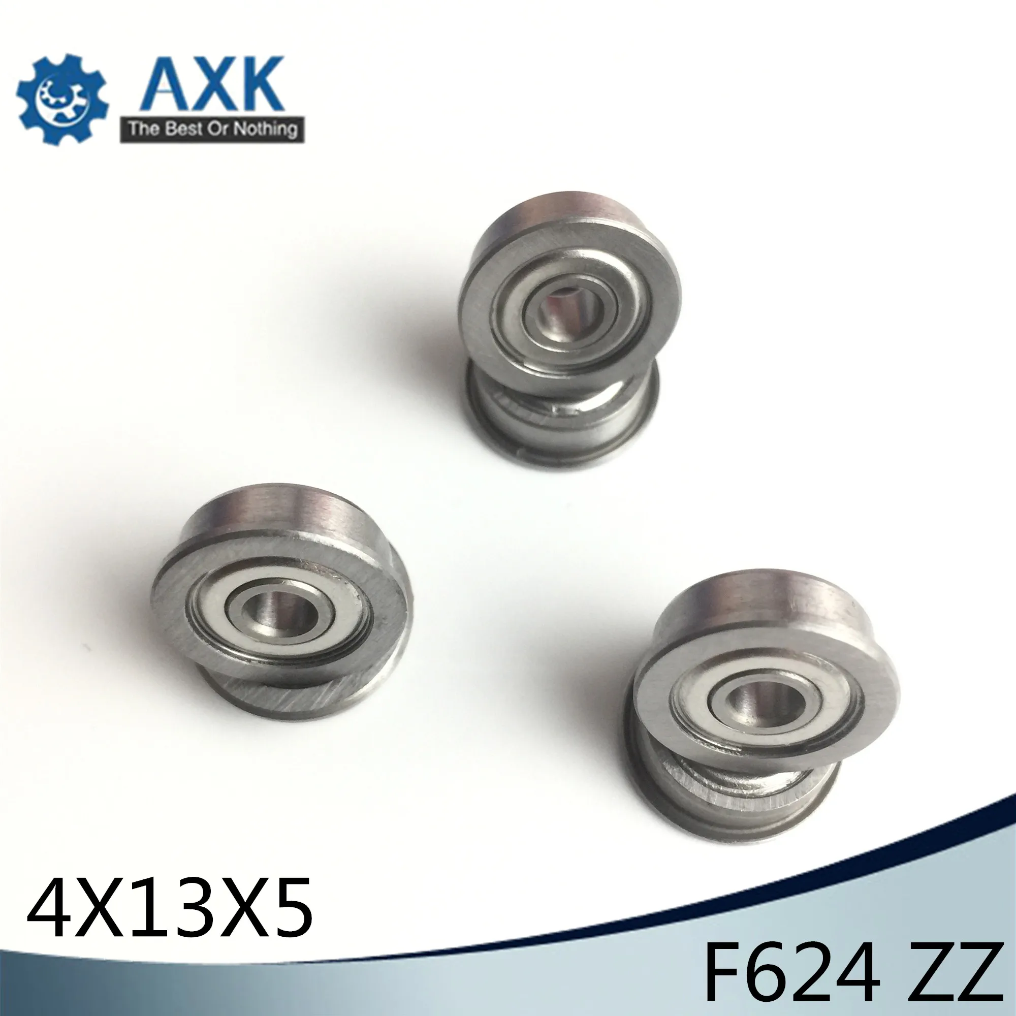 Desktop 3D Printer Special Flange Bushing Ball Bearing F624ZZ (10PCS) 4X13X5mm F624 For Kossel/ Prusa i3 Parts Free Shipping