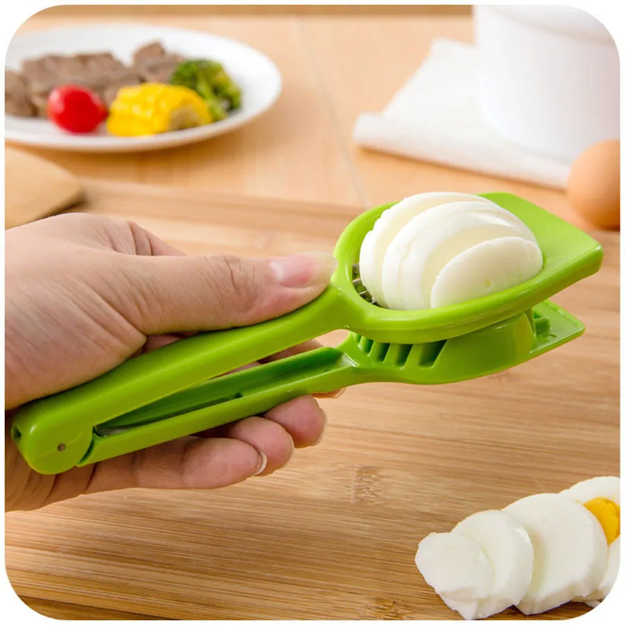 

Kitchen Egg Cutter Slicer Chopper Stainless Steel Multifunction Kitchen Tool House Accessories For Perfect Cut and Slices #30