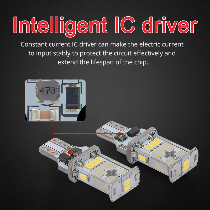 NAO T15 светодиодный W16W CANBUS Авто Высокая мощность 6 Вт SMD 3020 12 В Автомобильный задний светильник 921 912 6000K 4300K 921 912 яркий белый резервный светильник