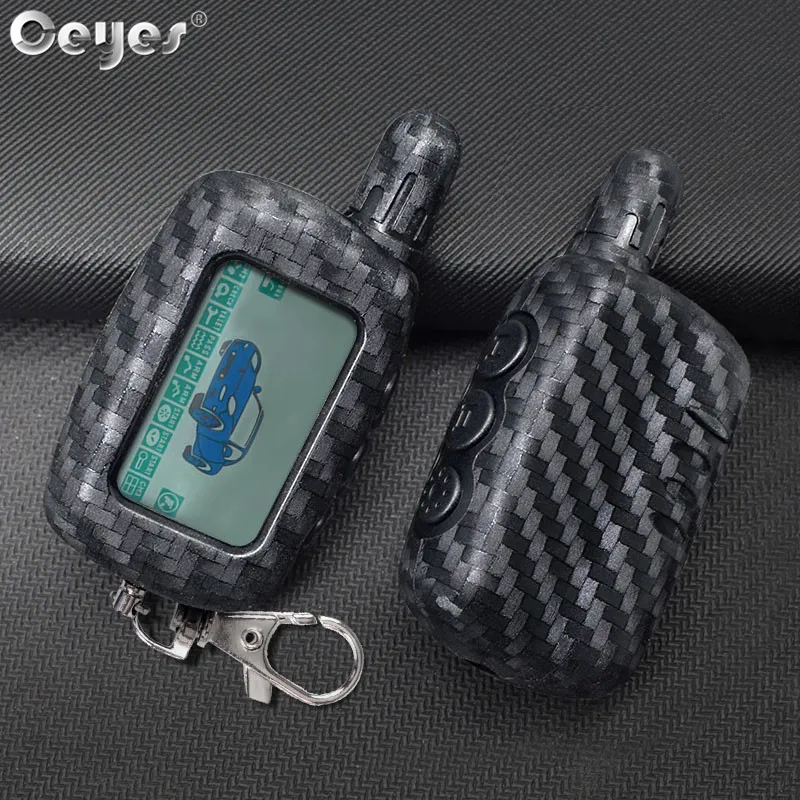 Ceyes Car Styling Accessories Protection Key Covers Case For Starline A6 A9 A8 Two Way Car Alarm LCD Remote Controller keychain