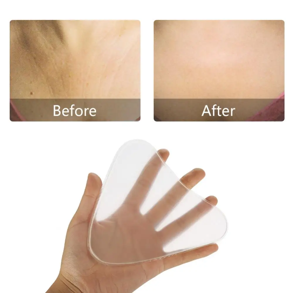 

Body Paint Silicone Bra Chest Neck Pads Anti-wrinkle Transparent Breast Care Tighten Lift Chest Triangle Pad Skin Care Tools