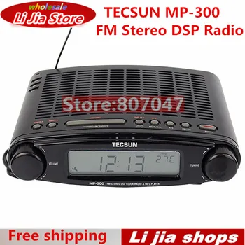 

Free shipping TECSUN MP-300 FM DSP Clock Radio USB/MP3 Player high sensitivity stereo radios+ATS+retail package