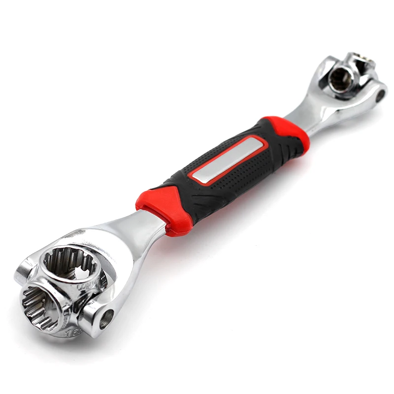 

Tiger Wrench 48 in 1 Tools Socket Works With Spline Bolts Torx 360 Degree 6-Point Universial Furniture Car Repair 25cm Only Red