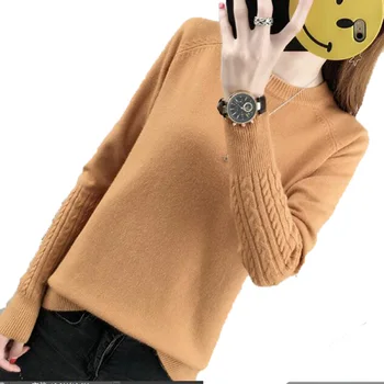 

O-neck Twisted Flower Sweater Women 2017 Winter Cashmere Femme Jumpers Long Sleeve Warm Soft Women Sweaters and Pullovers AC293