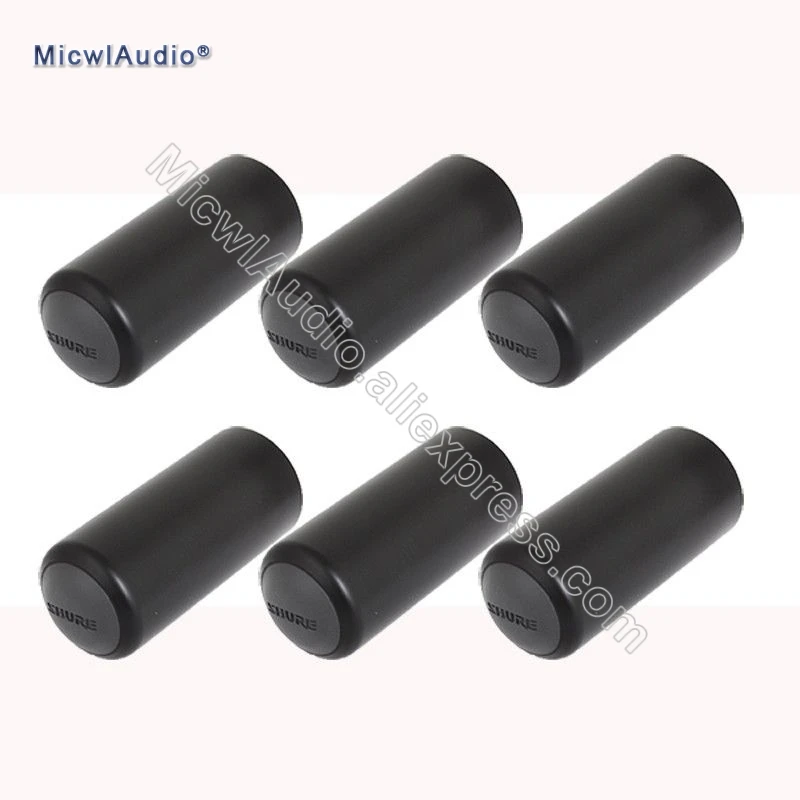 Parafuso na Tampa Cobertura do Microfone para Shure Substituição sem Fio Preto Copo Slx2 Beta58 Sm58 Slx Pgx 6 Pcs Pgx2 Pgx4 Slx4
