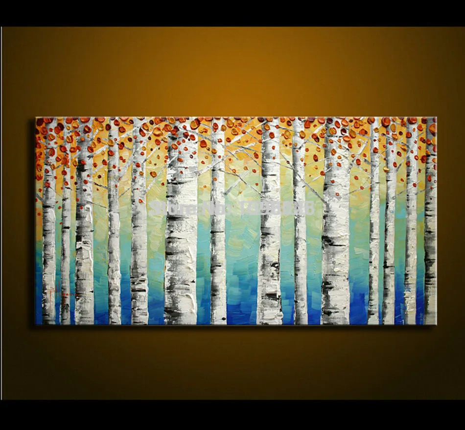 

Oil Painting On Canvas Palette Knife Tree Landscape Abstract Painting Modern Decoration Painting Canvas Wall Art Hang Picture