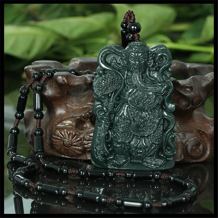 

Collection of high-quality Hetian Jades pendants, Guanyu necklace pendants free shipping
