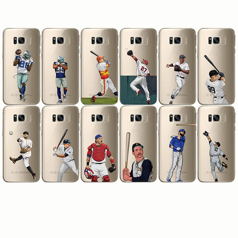 

Baseball Players David Ortiz Sport Stars Case Silicone Soft Transparent Capinha Cover for samsung s8 S9 plus Note 5 8 S6 S7 edge