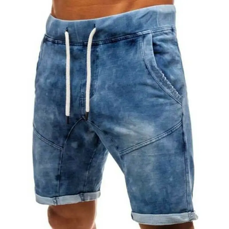 Мужские джинсовые шорты Чино супер стрейч обтягивающие тонкие летние короткие штаны рабочие джинсы