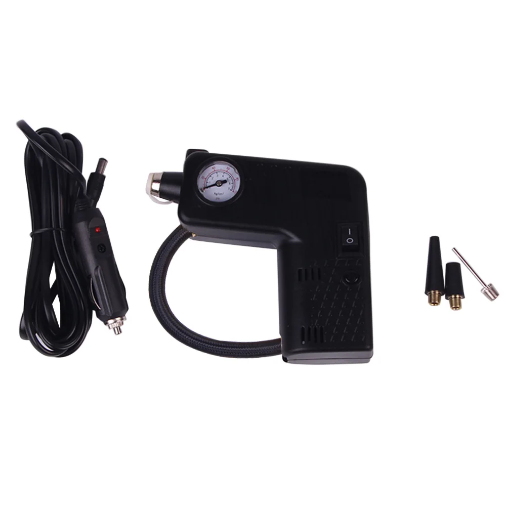 

Car Auto Electric Air Compressor Tire Inflator Pump with Cigarette Lighter Plug And Life Saving Hammer Emergency Rescue Tool